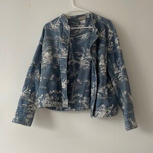 Vintage embroidered jean jacket